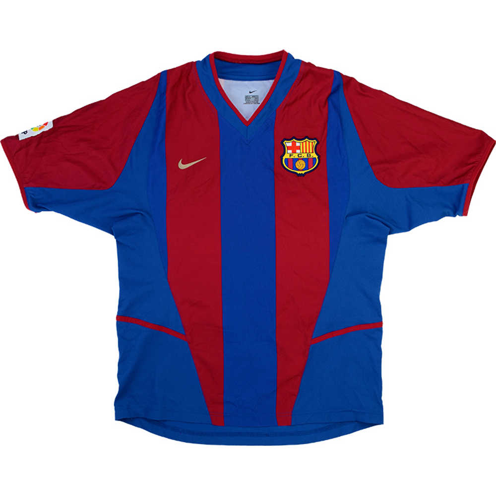 2002-03 Barcelona Home Shirt (Very Good) XL