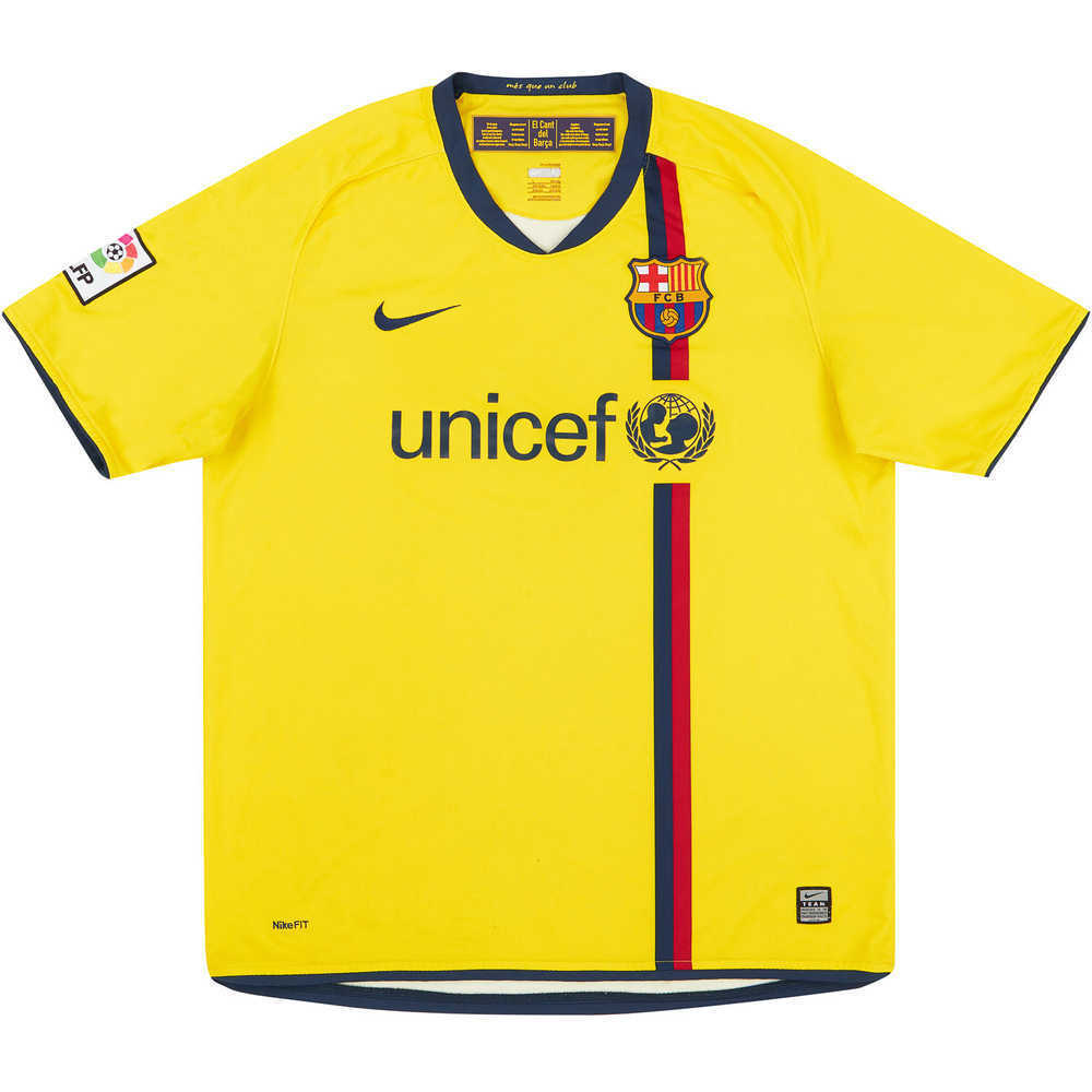 2008-10 Barcelona Away Shirt (Excellent) XXL
