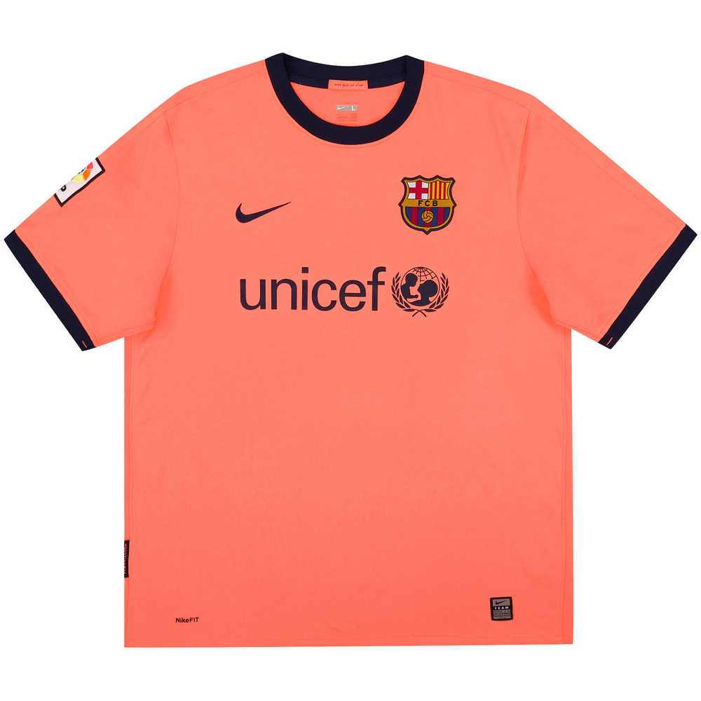 2009-10 Barcelona Away Shirt (Very Good) XL