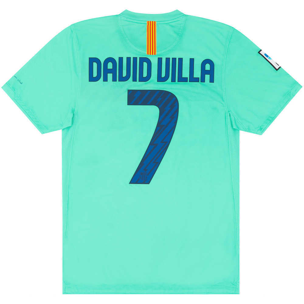 2010-11 Barcelona Away Shirt David Villa #7 (Excellent) XL