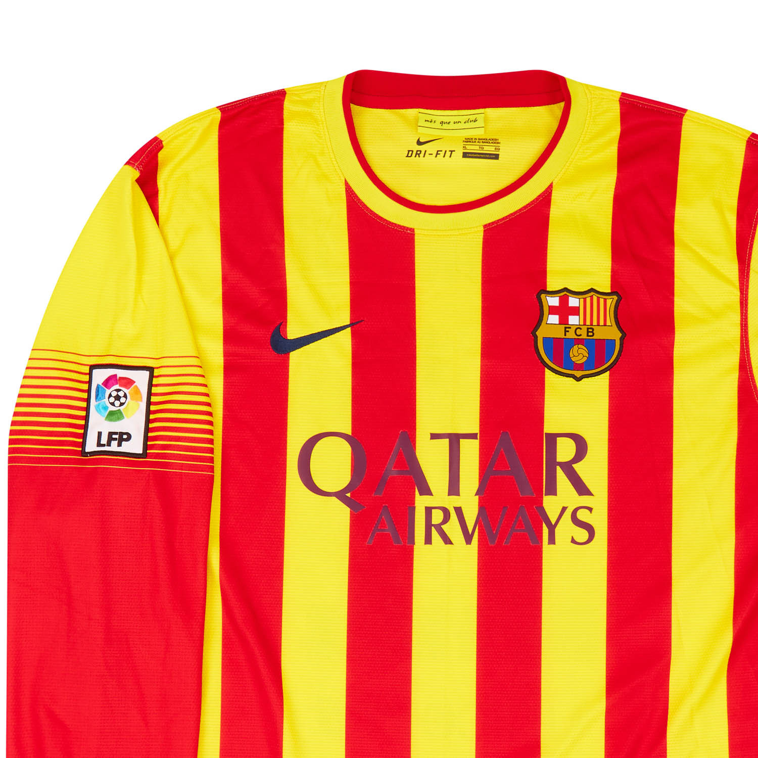 salami Talloos tofu 2013-15 Barcelona Away L/S Shirt Neymar Jr #11 (Excellent) XL