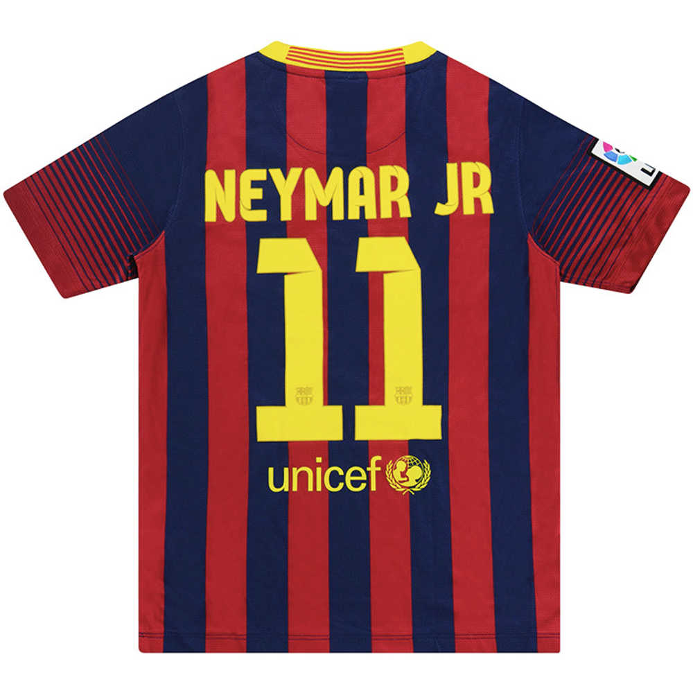 2013-14 Barcelona Home Shirt Neymar Jr #11 *w/Tags* BOYS