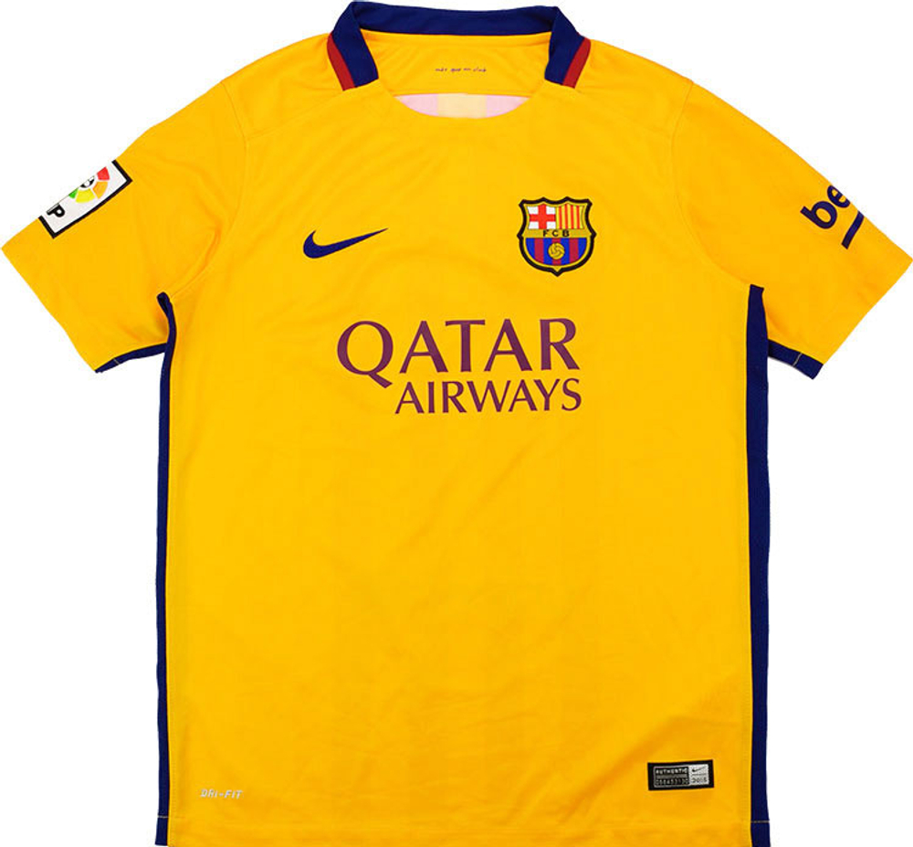2015-16 Barcelona Away Shirt Messi #10 (Excellent) M