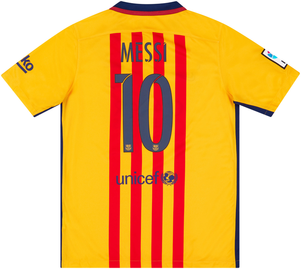 2015-16 Barcelona Away Shirt Messi #10 *w/Tags* XL.Kids