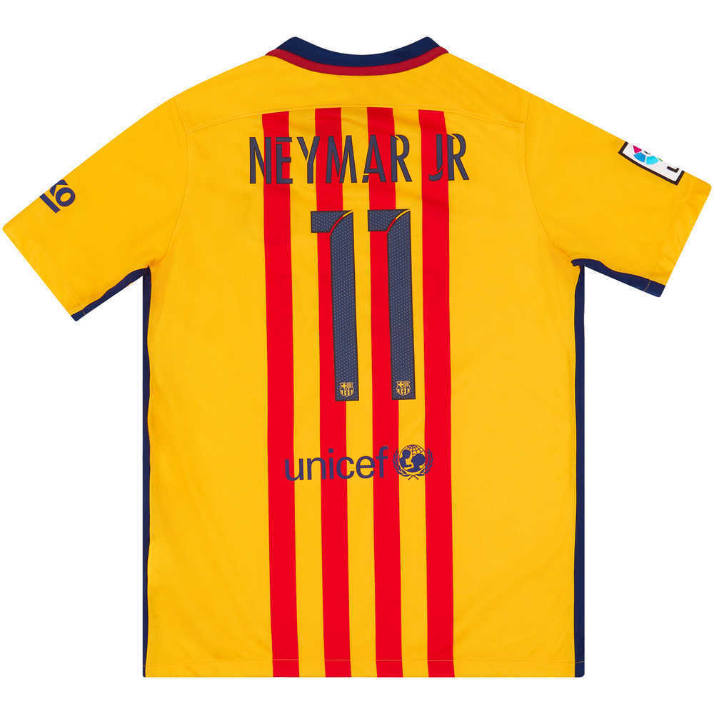 2015-16 Barcelona Away Shirt Neymar Jr #11 *w/Tags* XL.Kids