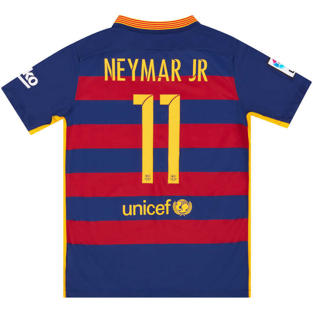 2015-16 Barcelona Home Shirt Neymar Jr #11 *w/Tags* KIDS