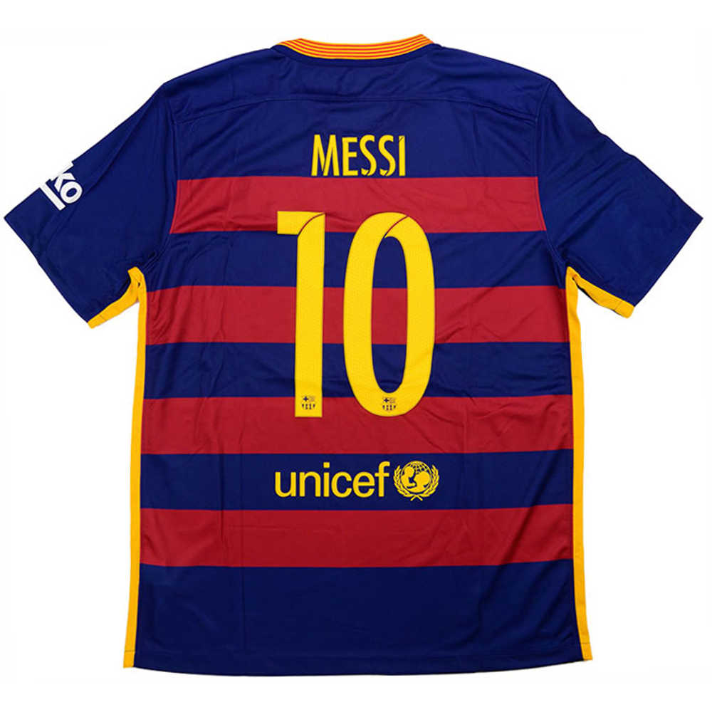 2015-16 Barcelona Home Shirt Messi #10 (Excellent) XL.Boys