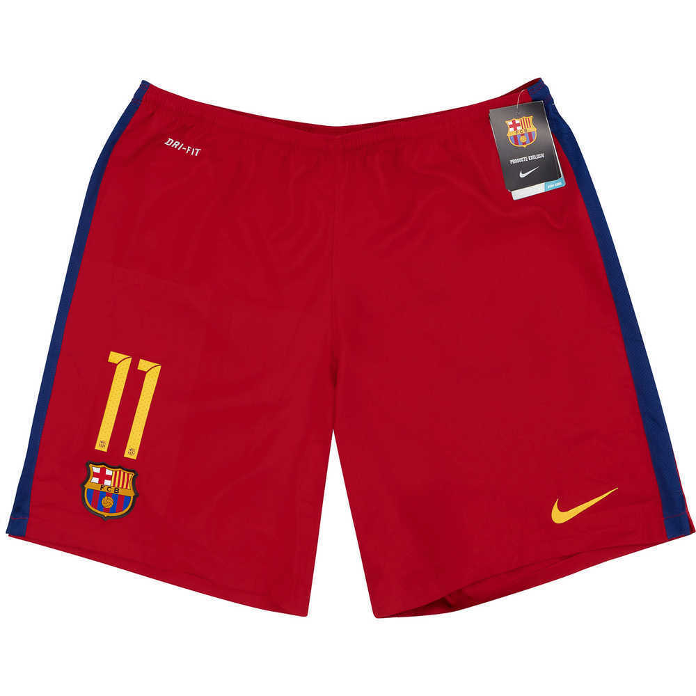 2015-16 Barcelona Home Shorts #11 (Neymar Jr) *w/Tags* XL