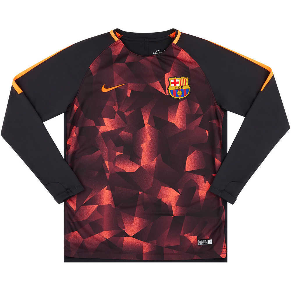 2017-18 Barcelona Nike Training Sweat Top (Excellent) M