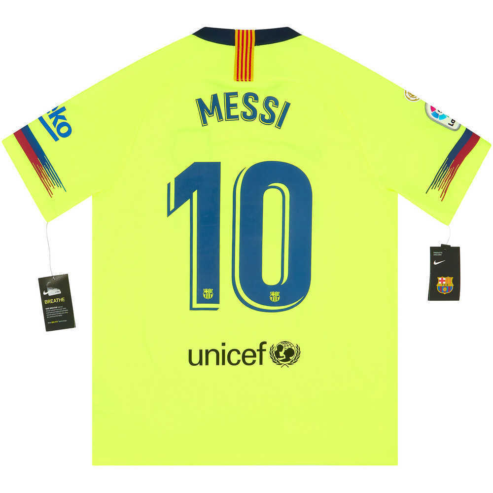 2018-19 Barcelona Away Shirt Messi #10 *w/Tags*