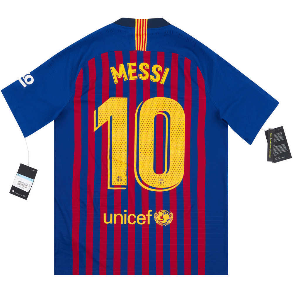 2018-19 Barcelona Player Issue Authentic Home Shirt Messi #10 *w/Tags* S