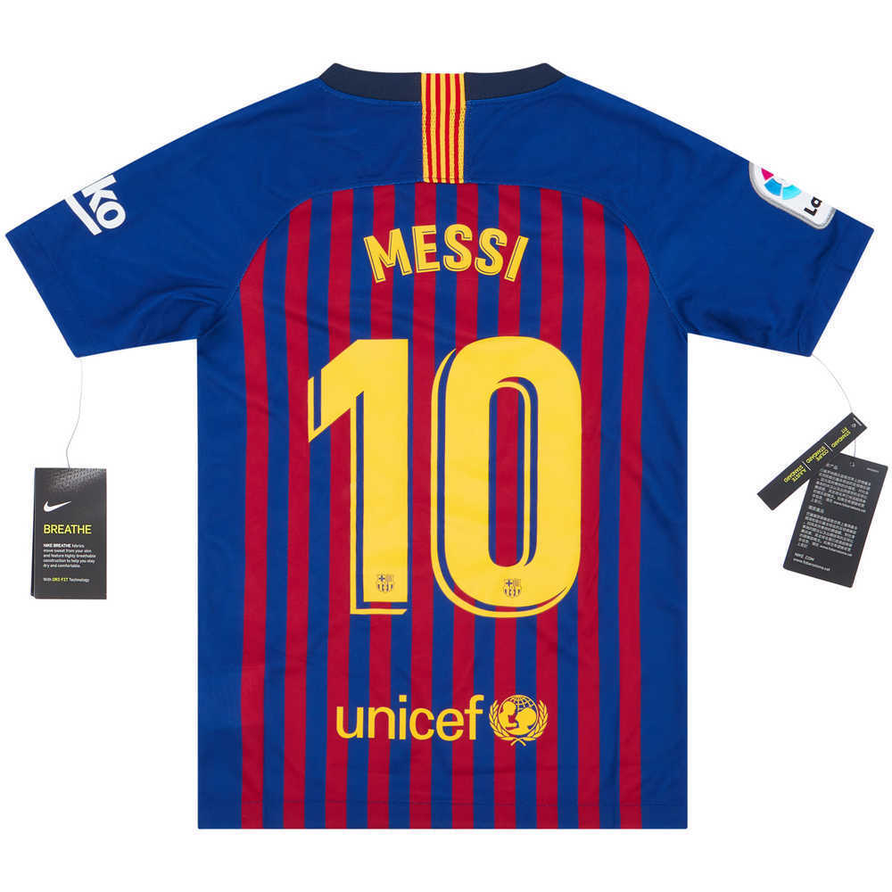 2018-19 Barcelona Home Shirt Messi #10 *w/Tags* S.Kids