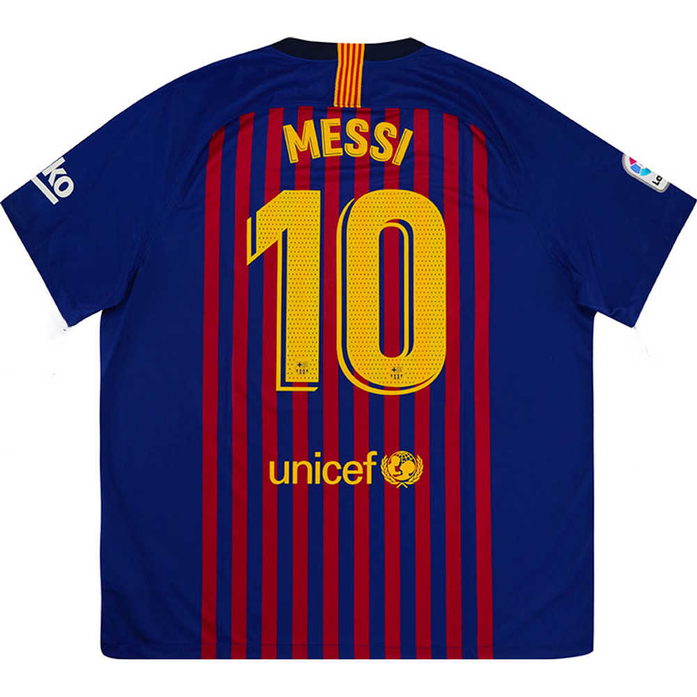 2018-19 Barcelona Home Shirt Messi #10 (Excellent) M
