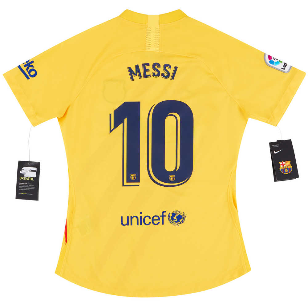2019-20 Barcelona 'Senyera' Fourth Shirt  Messi #10 *w/Tags* Womens