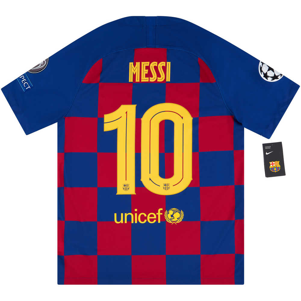 2019-20 Barcelona Home CL Shirt Messi #10 *w/Tags* S