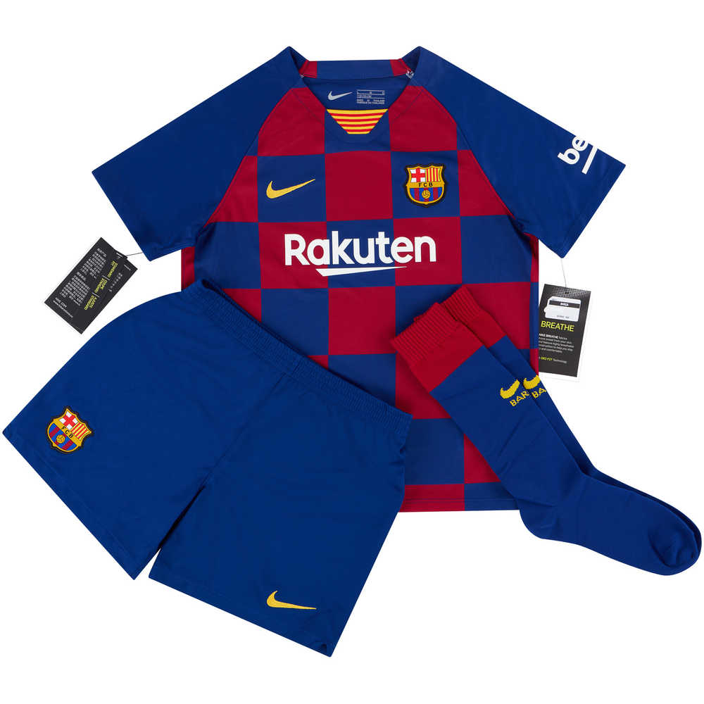 2019-20 Barcelona Home Full Kit Messi #10 *w/Tags* Little Kids