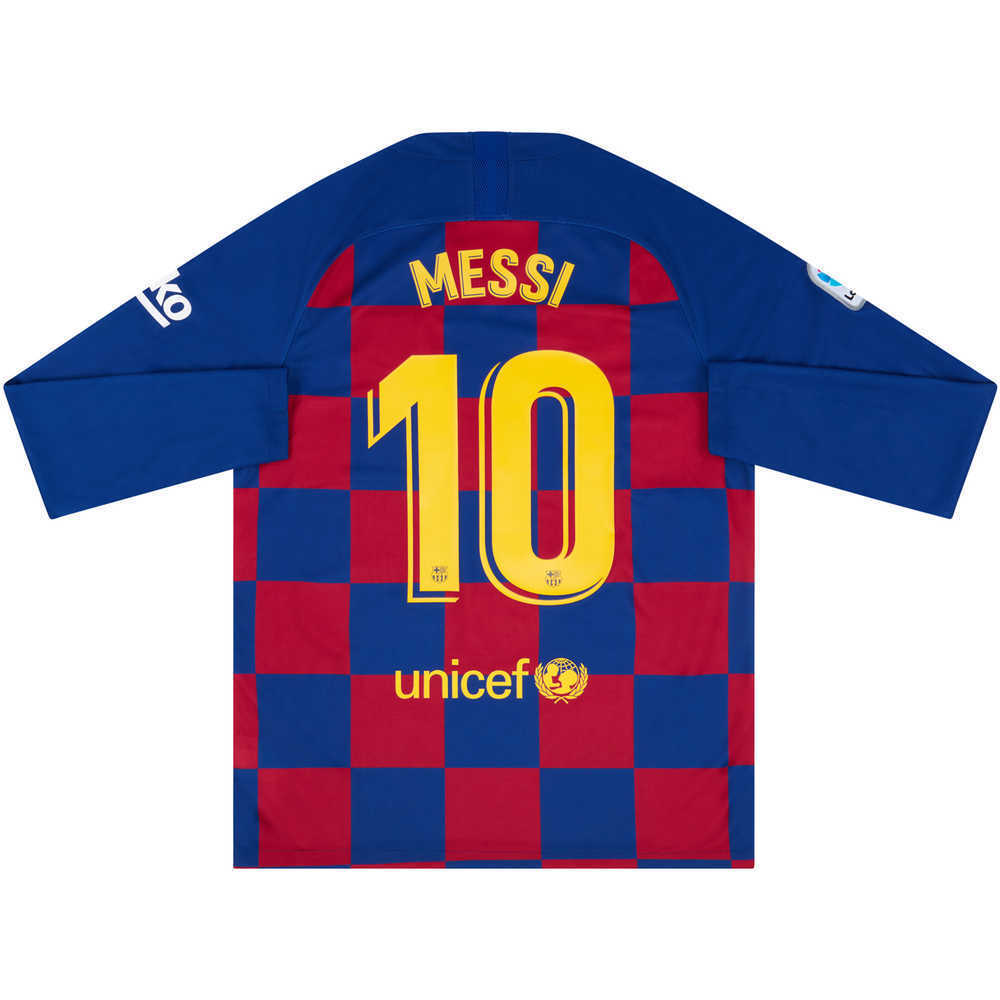 2019-20 Barcelona Home L/S Shirt Messi #10 *w/Tags* S