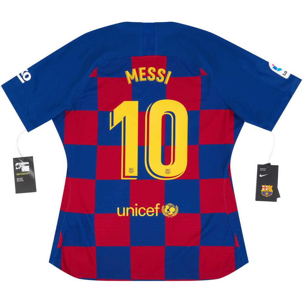 2019-20 Barcelona Player Issue Vaporknit Home Shirt Messi #10 *w/Tags* Womens