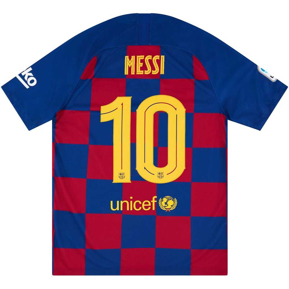 2019-20 Barcelona Home Shirt Messi #10 (Very Good) L