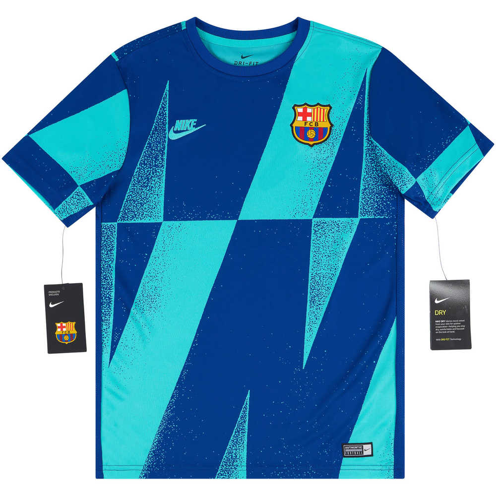 2019-20 Barcelona Nike Pre-Match Training Shirt *w/Tags* XS.Kids