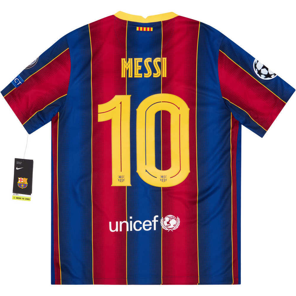 2020-21 Barcelona Home CL Shirt Messi #10 *w/Tags*