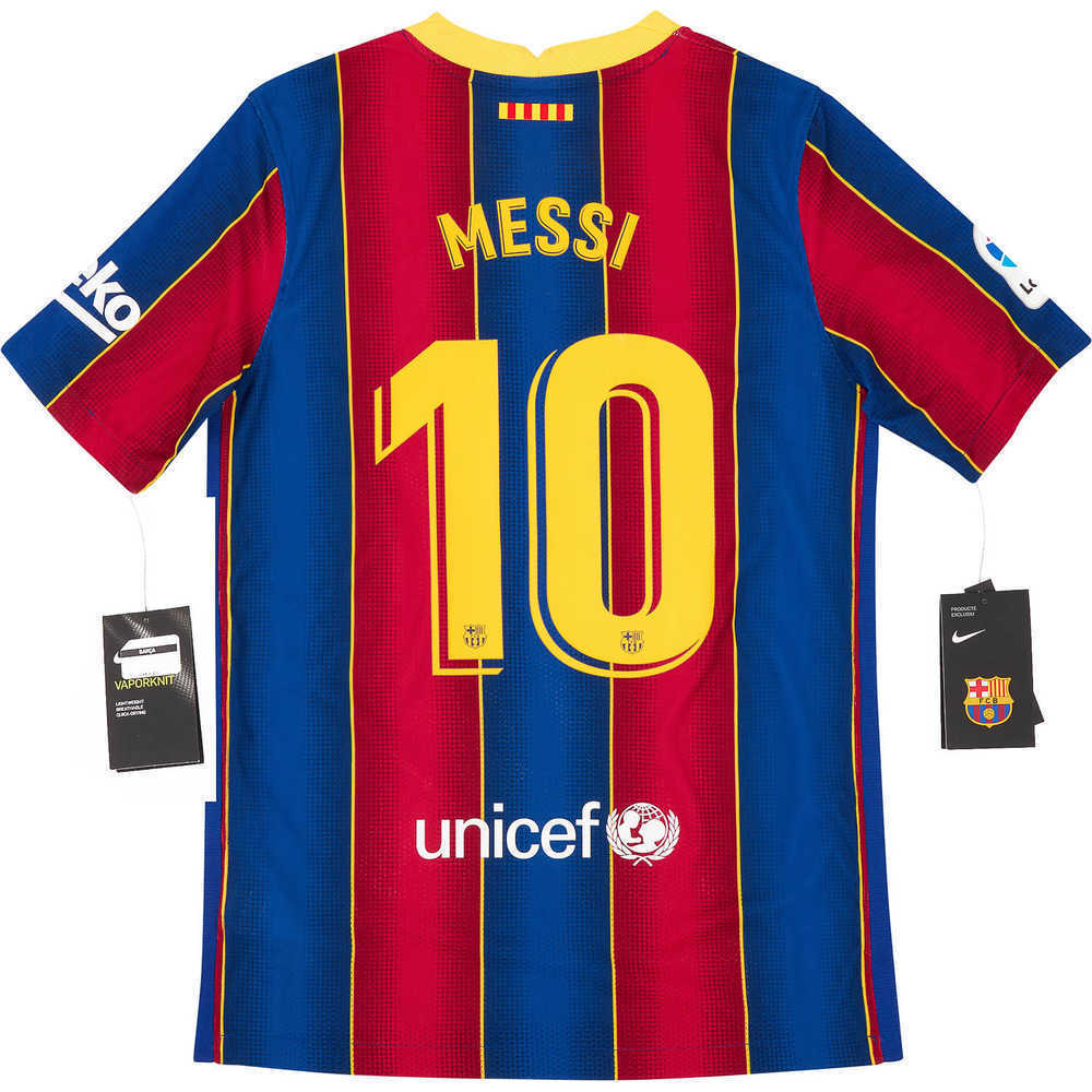 2020-21 Barcelona Player Issue Vaporknit Home Shirt Messi #10 *BNIB* KIDS