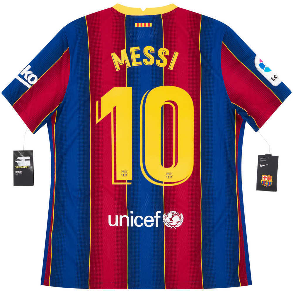 2020-21 Barcelona Player Issue Vaporknit Home Shirt Messi #10 *w/Tags*