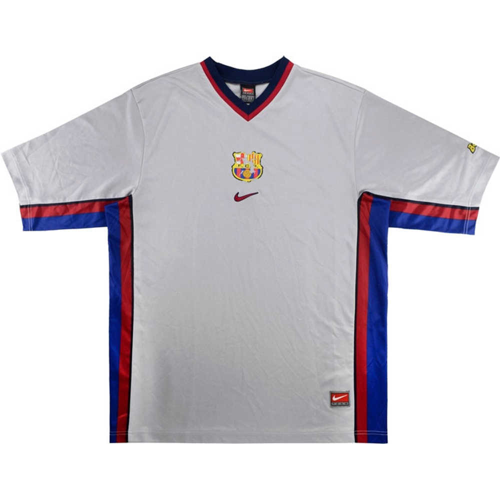 1998-01 Barcelona Basic Away Shirt (Good) L