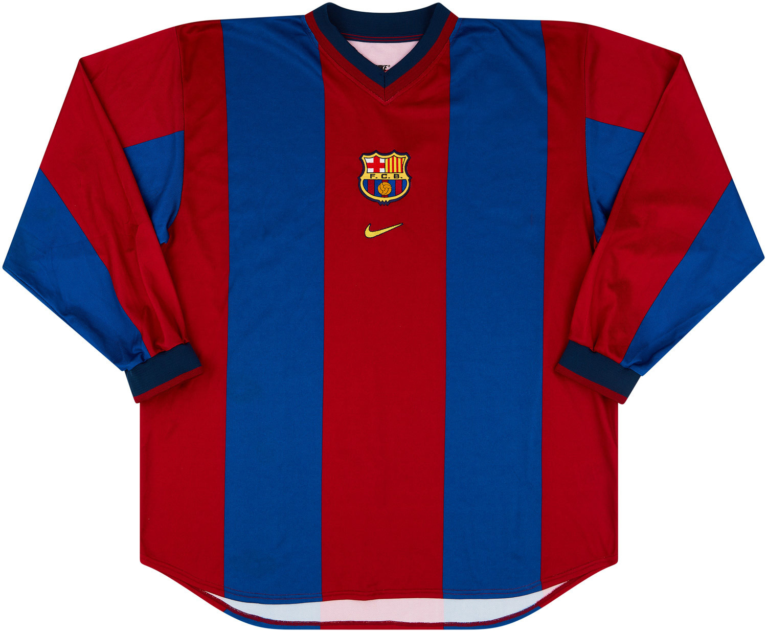 1998-00 Barcelona Player Issue Home Shirt
