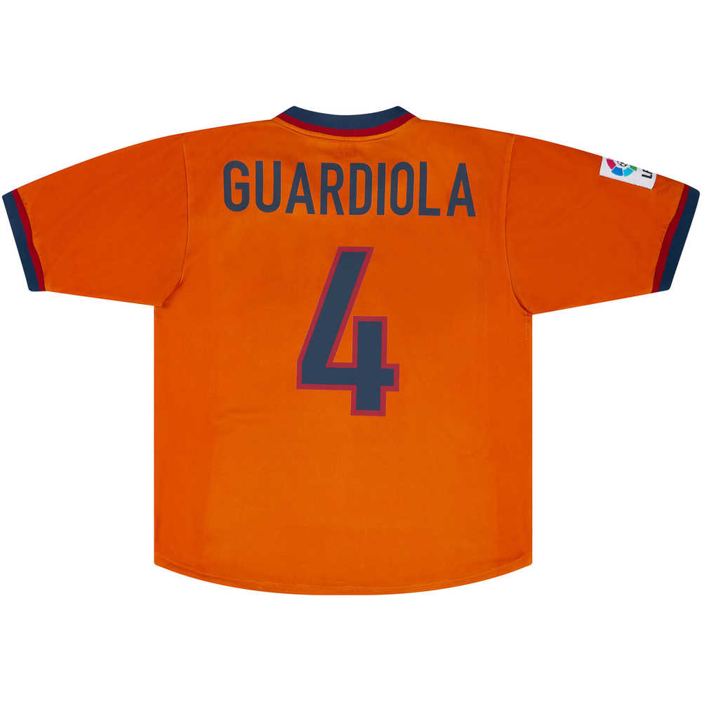 1998-01 Barcelona Third Shirt Guardiola #4 (Excellent) XL