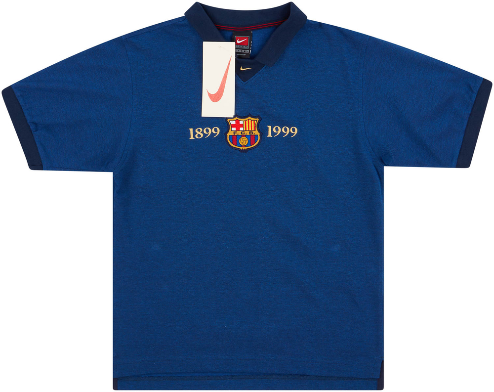 1999-00 Barcelona Nike Centenary Polo T-Shirt *BNIB* XL.Kids-Barcelona Classic Clearance Training Classic Training