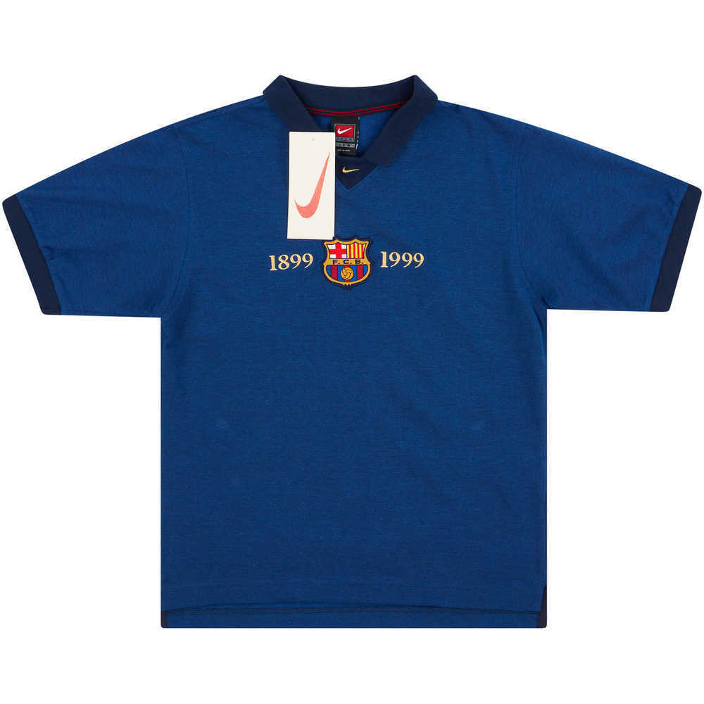 1999-00 Barcelona Nike Centenary Polo T-Shirt *BNIB* XL.Kids