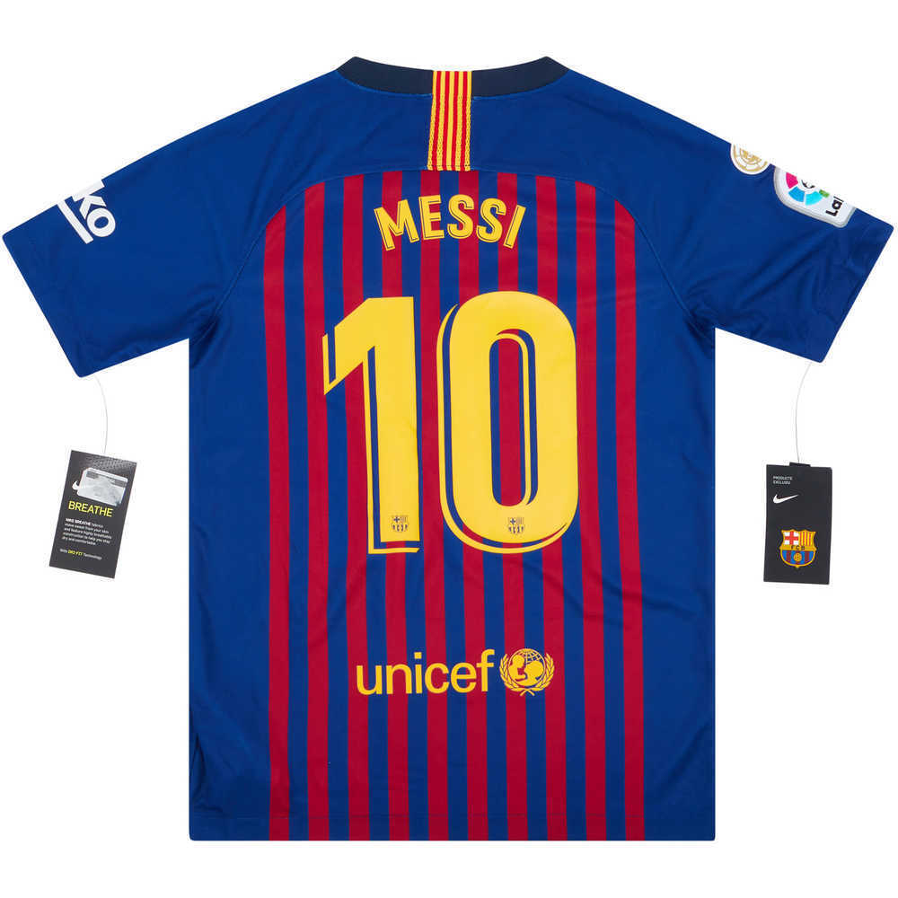 2018-19 Barcelona Home Shirt Messi #10 *w/Tags* KIDS