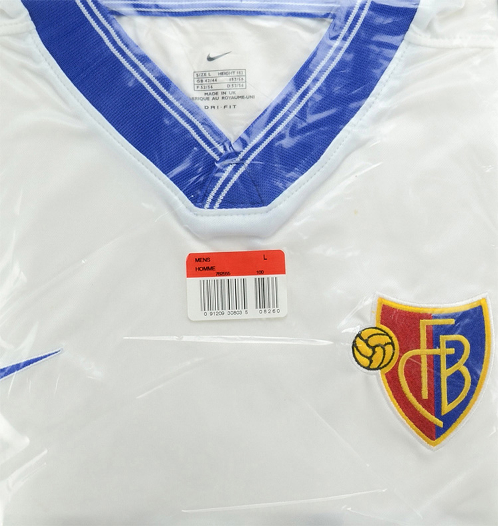 1999-01 FC Basel Player Issue Away L/S Shirt *BNIB*-Clearance  Swiss Clubs Player Issue Classic Clearance FC Basel Premium Clearance Permanent Price Drops