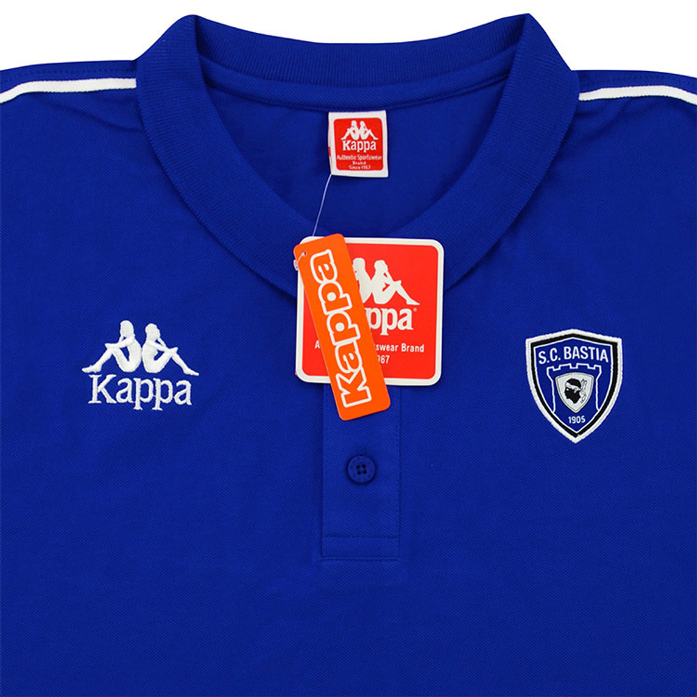2017-18 Bastia Kappa Polo T-Shirt *BNIB* S- Other French Clubs Training Bastia Permanent Price Drops