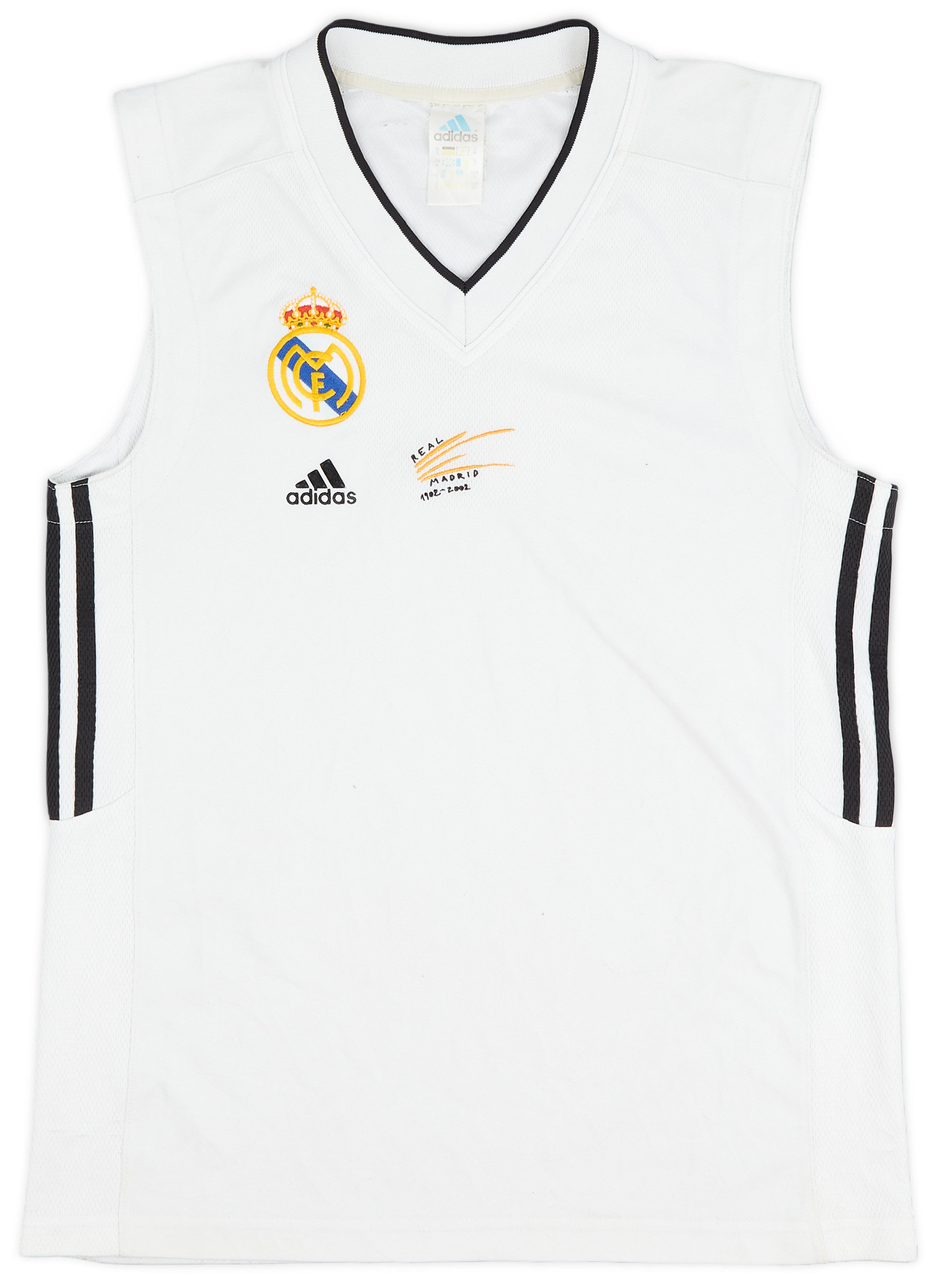 2001-02 Real Madrid adidas Basketball Jersey - 5/10 - ()