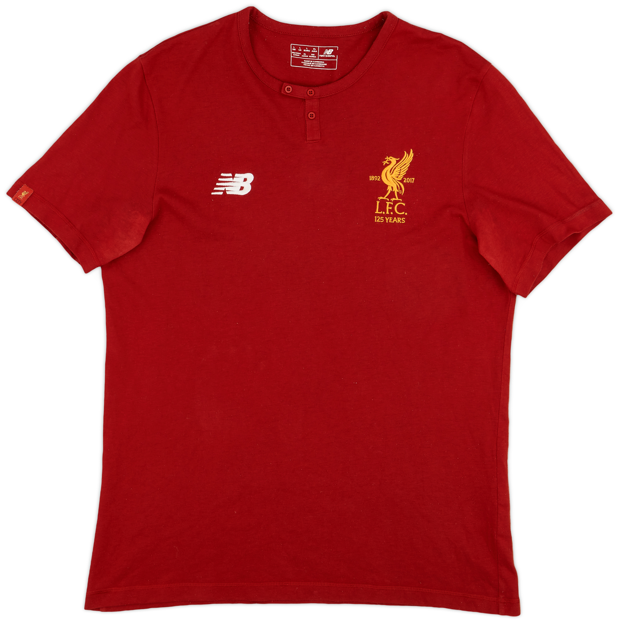 2017-18 Liverpool New Balance Cotton Shirt - 9/10 - ()