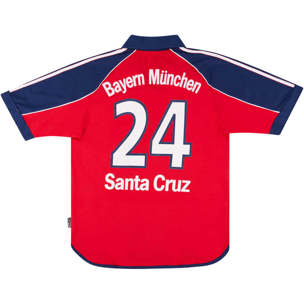 1999-01 Bayern Munich Home Shirt Santa Cruz #24 (Very Good) XL