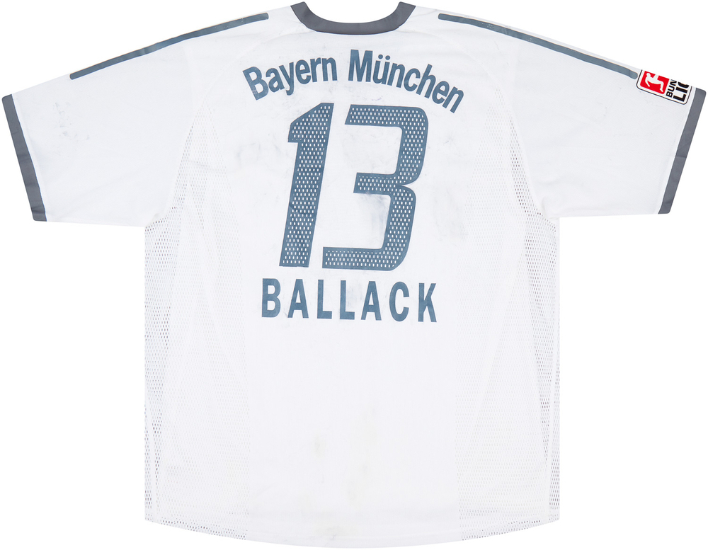 2002-03 Bayern Munich Match Issue Signed Away Shirt Ballack #13-Bayern Munich Match Worn Shirts Match Issue