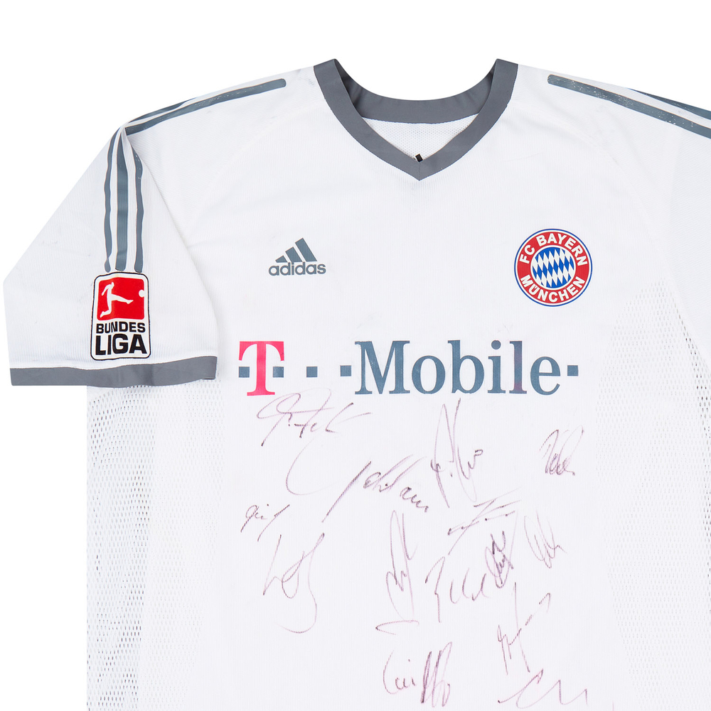 2002-03 Bayern Munich Match Issue Signed Away Shirt Ballack #13-Bayern Munich Match Worn Shirts Match Issue