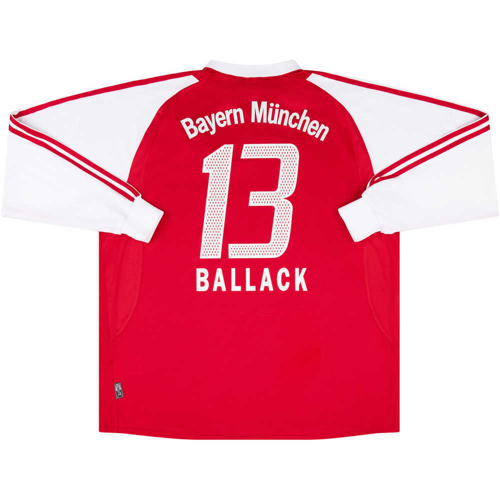 2003-04 Bayern Munich Home L/S Shirt Ballack #13 (Excellent) XL