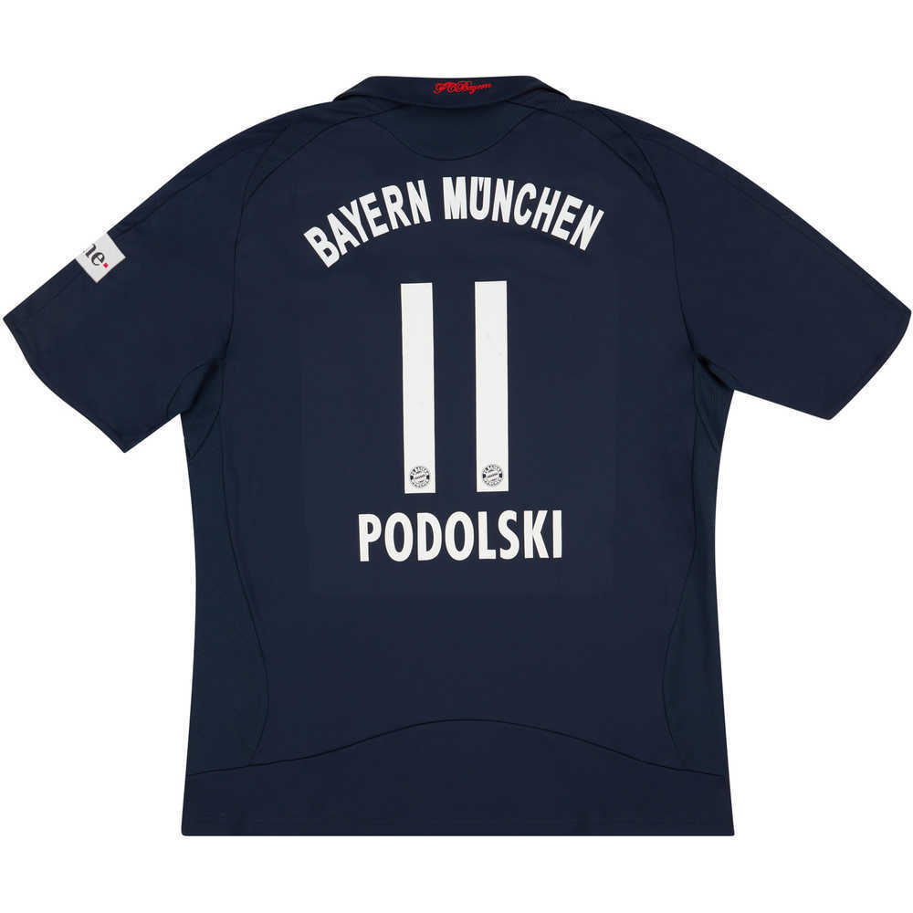2008-09 Bayern Munich Away Shirt Podolski #11 (Very Good) XL