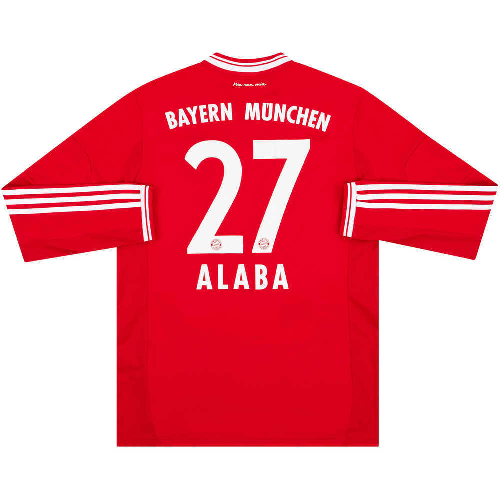 2013-14 Bayern Munich Home L/S Shirt Alaba #27 (Excellent) L
