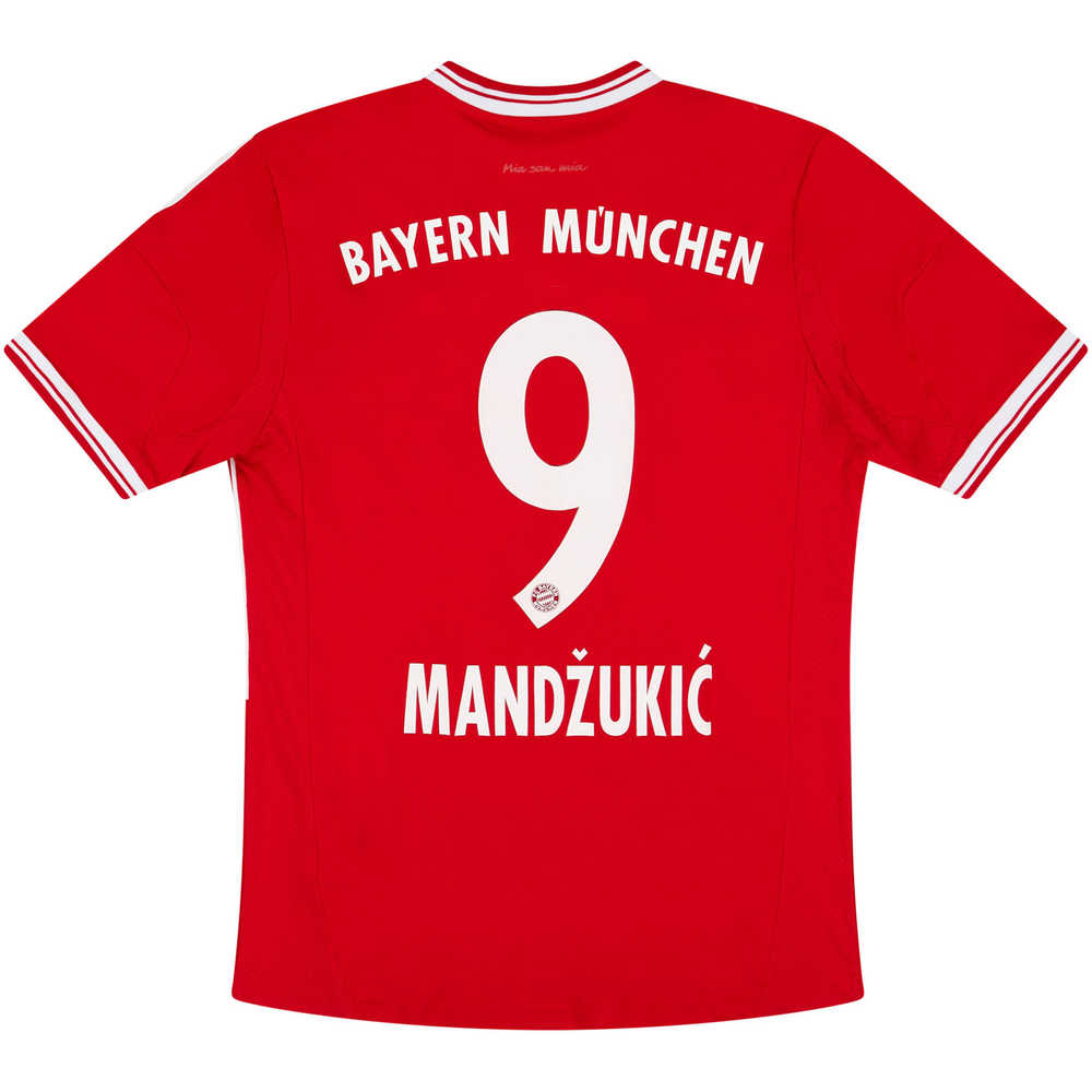 2013-14 Bayern Munich Home Shirt Mandžukić #9 (Very Good) M