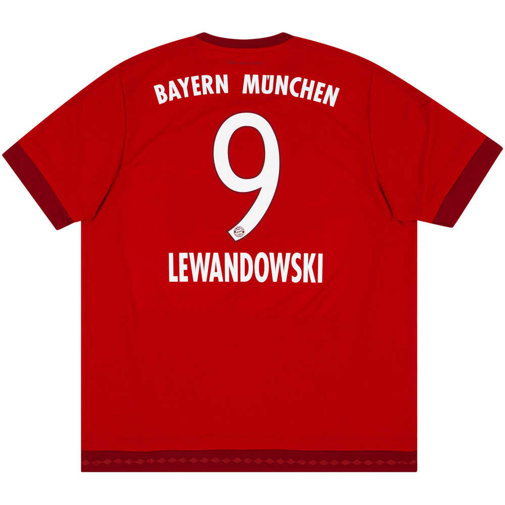 2015-16 Bayern Munich Home Shirt Lewandowski #9 (Excellent) XXL
