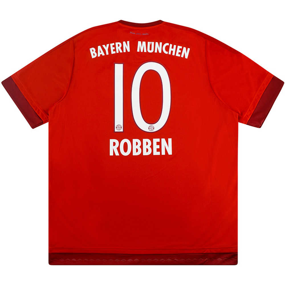 2015-16 Bayern Munich Home Shirt Robben #10 (Excellent) S