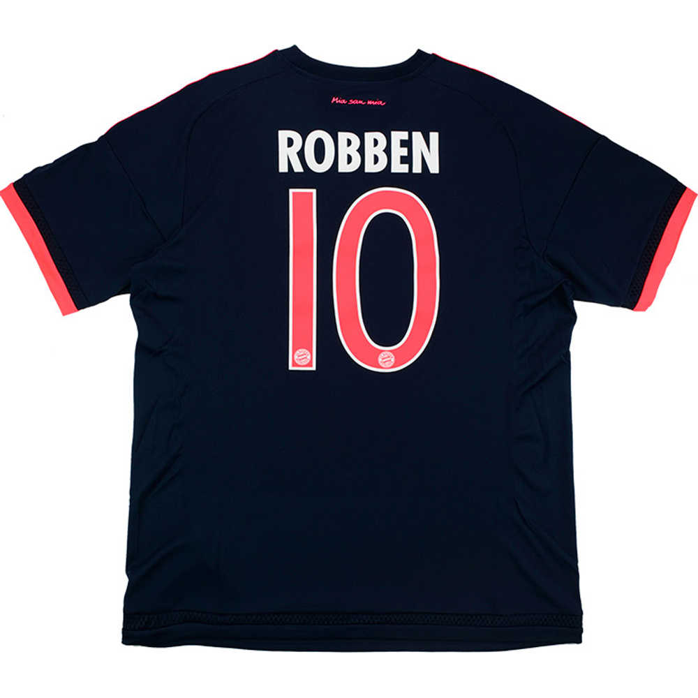 2015-16 Bayern Munich Third Shirt Robben #10 (Excellent) L