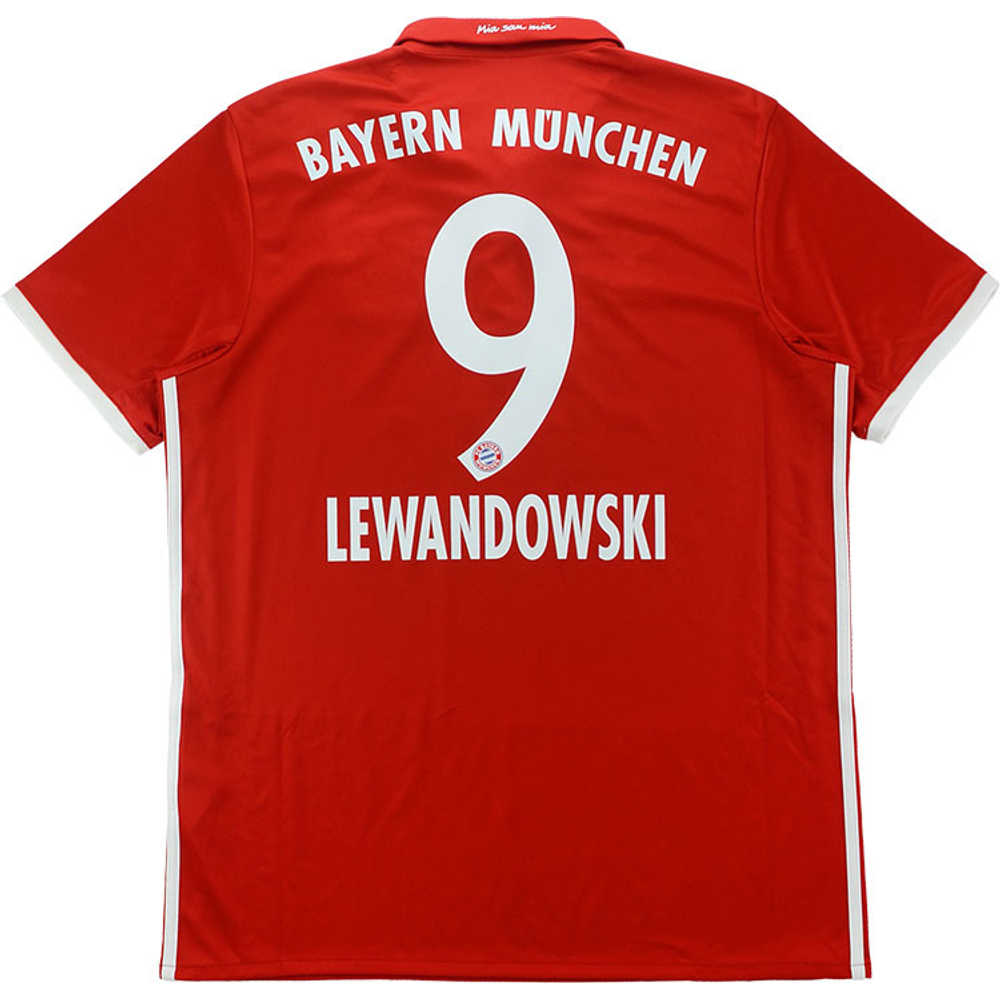 2016-17 Bayern Munich Home Shirt Lewandowski #9 (Excellent) XXL