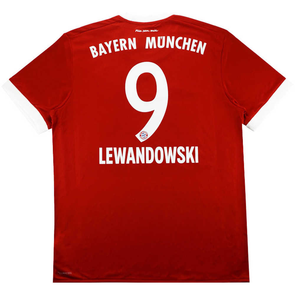 2017-18 Bayern Munich Home Shirt Lewandowski #9 *w/Tags* S