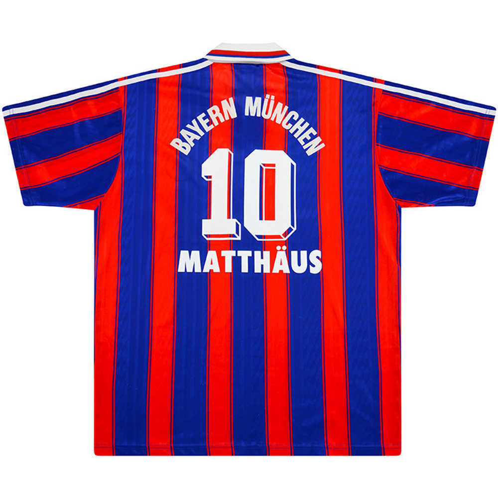 1995-97 Bayern Munich Home Shirt Matthäus #10 (Very Good) XL